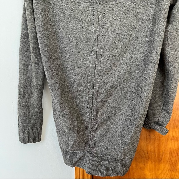 Allsaints Spitalfields wool and cotton grey slouchy cardigan - Picture 5 of 11